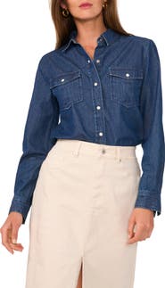 1.STATE Denim Button-Up Shirt