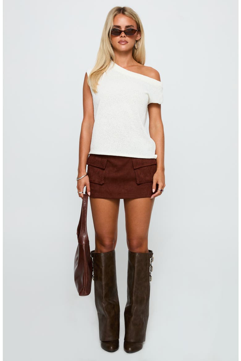 Ashfield One-Shoulder Sweater, Alternate, color, WHITE
