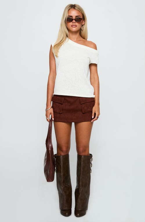 Princess Polly Ashfield One-shoulder Sweater In White