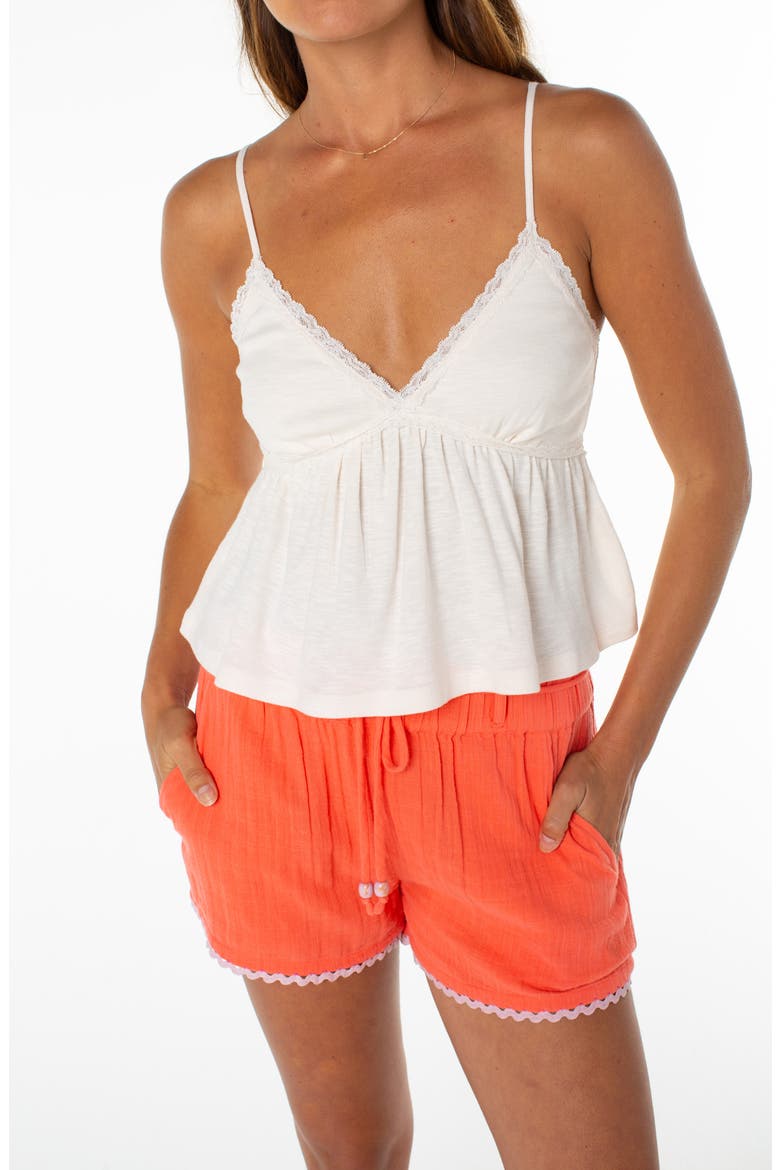 Coastal Sun Babydoll Camisole, Alternate, color, DEW