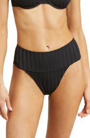 Vitamin A® Emmi High Waist Rib Bikini Bottoms