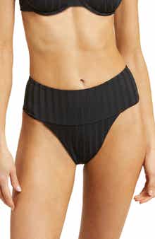Vitamin A® Emmi High Waist Rib Bikini Bottoms