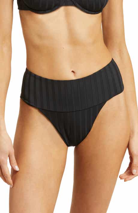 Vitamin A® Emmi High Waist Rib Bikini Bottoms