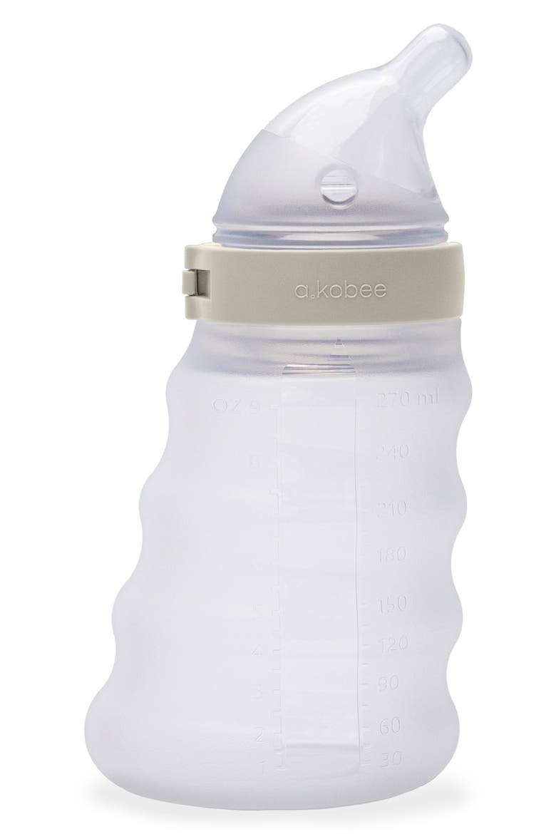Prime 9-Ounce Baby Bottle with Newborn Flow, Main, color, ALMOND