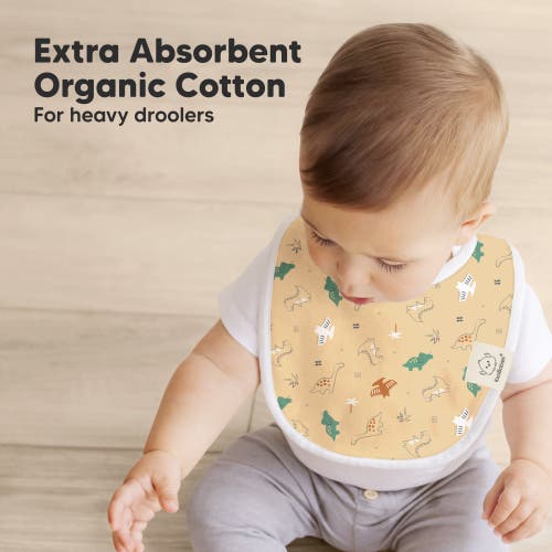 Keababies 8-pack Baby Drool Bibs In Mesozoic