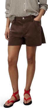 MANGO Frayed Hem Denim Shorts