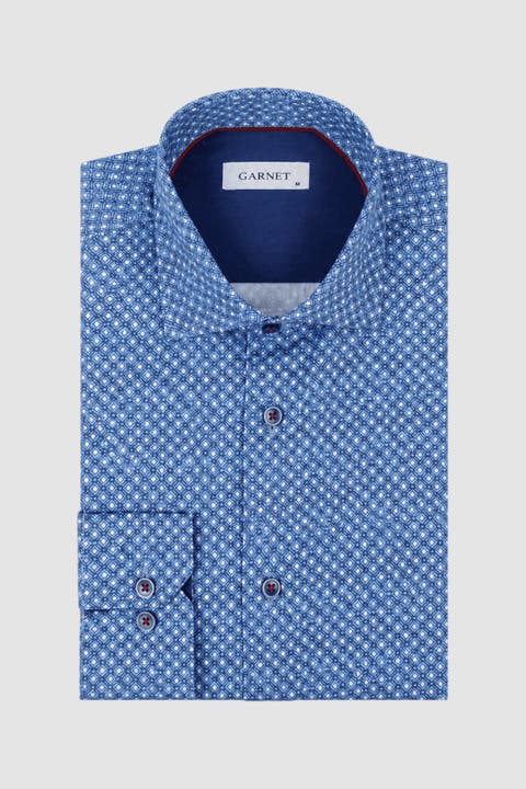 Men's Holden Regular-fit Print Long-sleeve Button-down Shirt