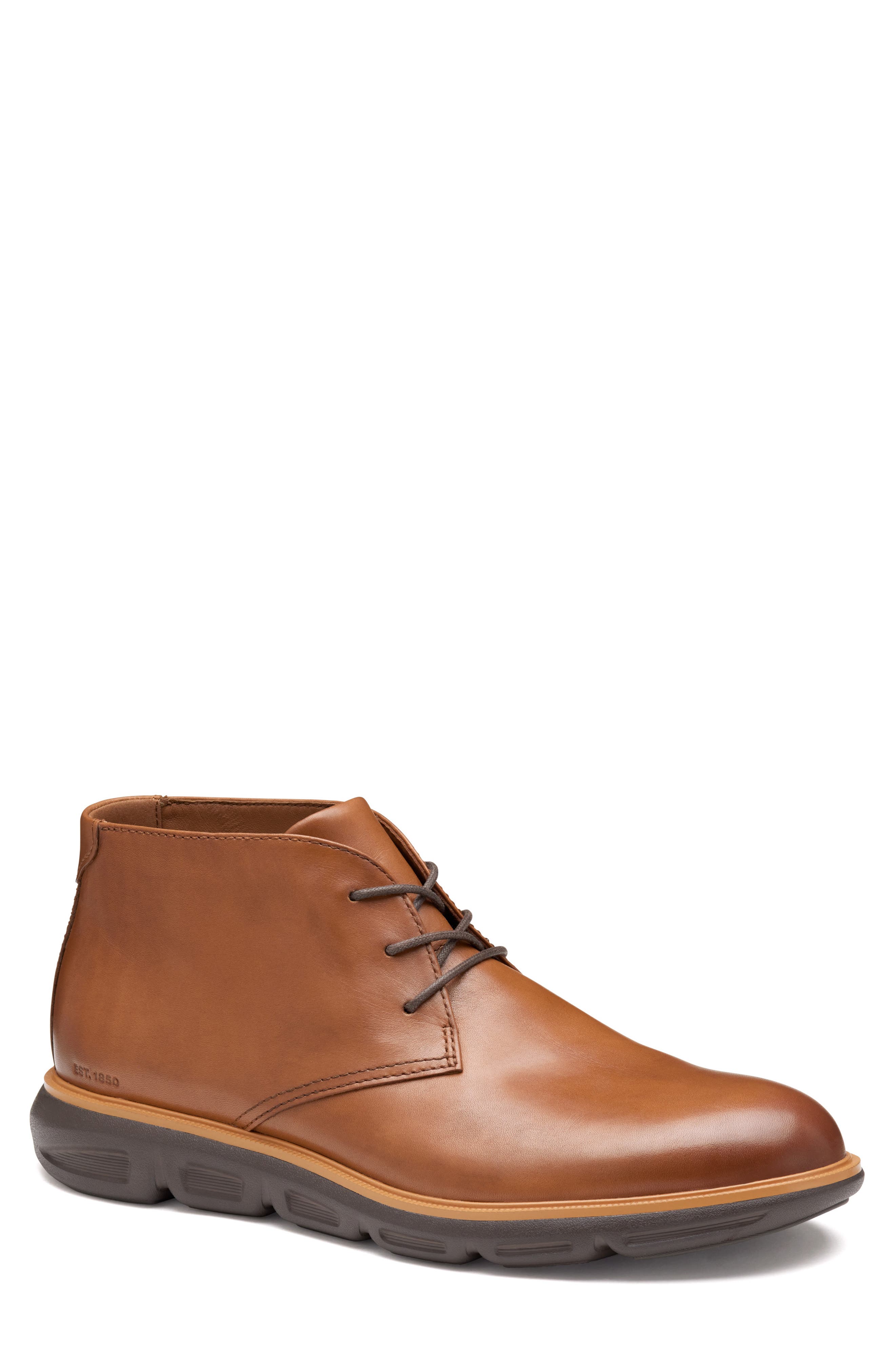 Johnston & Murphy Larkin Chukka Boot, Main, color, Tan Italian Calfskin