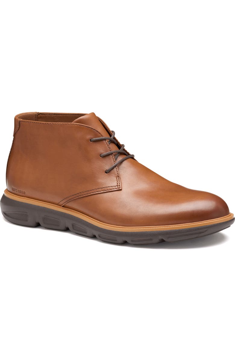 Johnston & Murphy Larkin Chukka Boot, Main, color, Tan Italian Calfskin