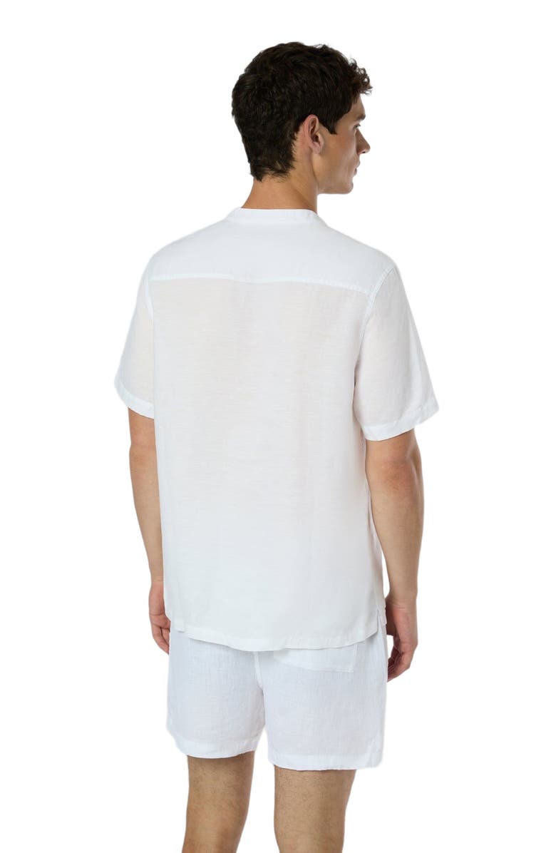Onia Linen Home Short Sleeve Henley Shirt, Alternate, color,