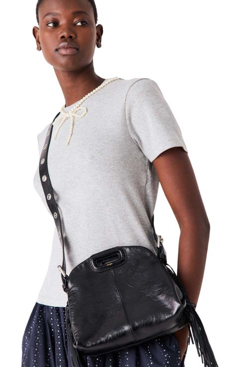 Miss M mini cracked leather bag