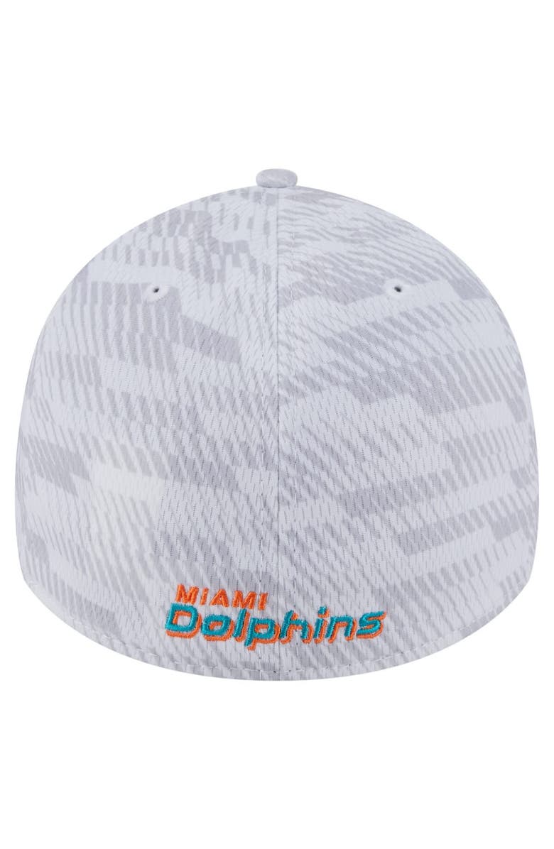 New Era Men's New Era  White Miami Dolphins Gameday Graded 39THIRTY Flex Hat, Alternate, color, 
