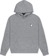 Dalix Heartly Ghost Relaxed Midweight Fleece Pullover Hoodie