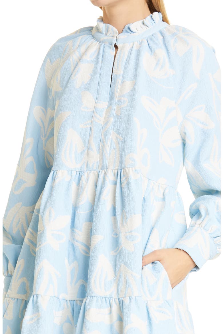 Jasmine Floral Long Sleeve Dress, Alternate, color, THE LIFE OF A TULIP BLUE