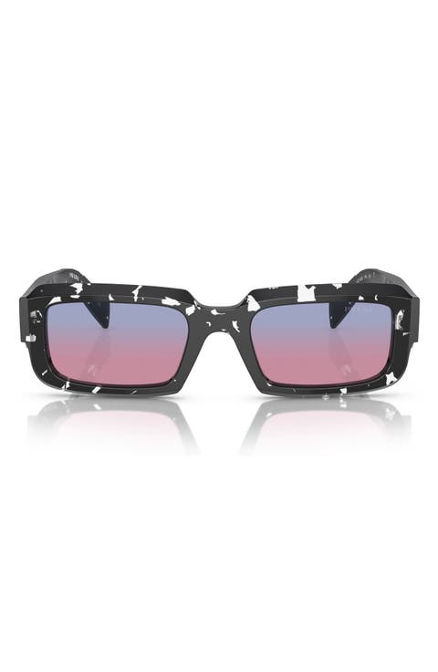54mm Rectangle Gradient Sunglasses