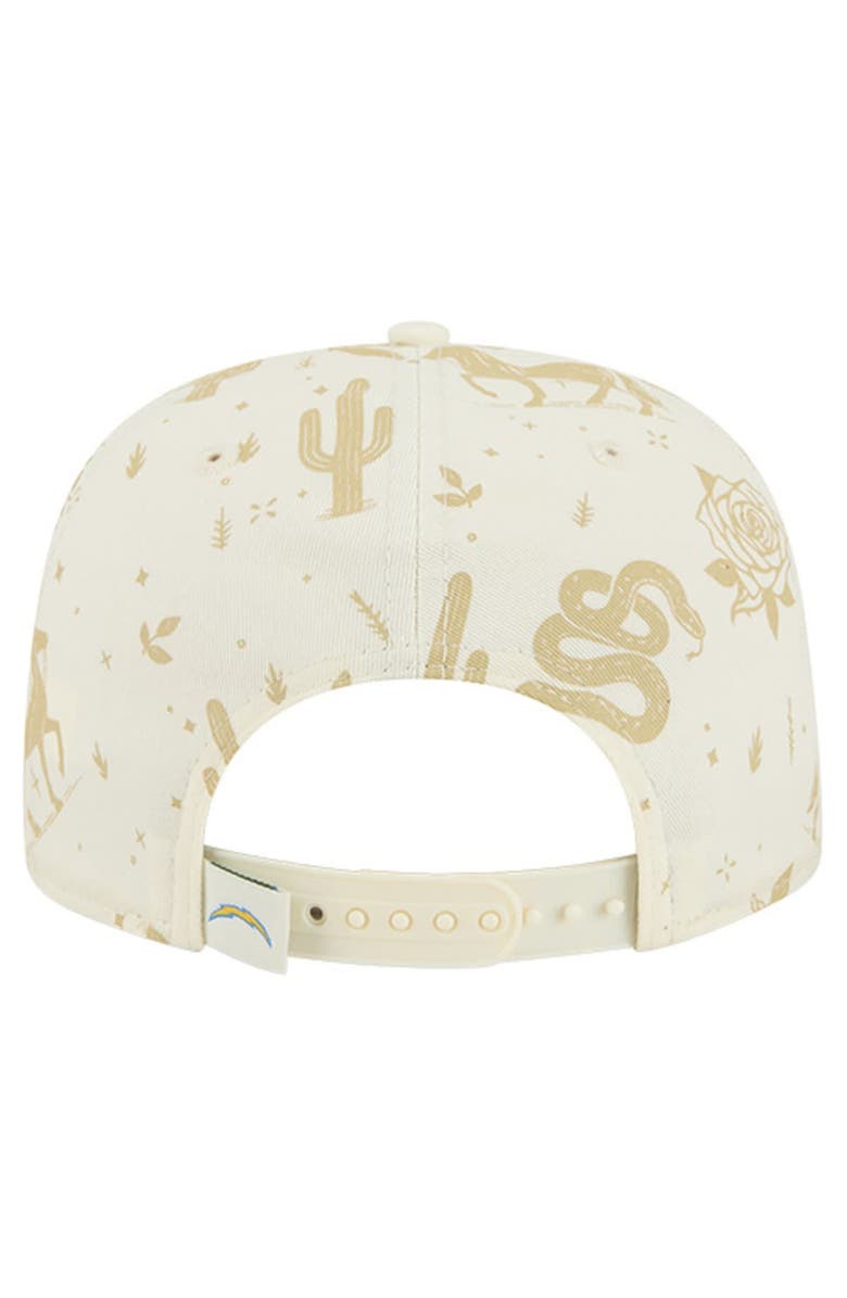 New Era Men's New Era Cream Los Angeles Chargers Desert Rose 19TWENTY Adjustable Hat, Alternate, color, Cream