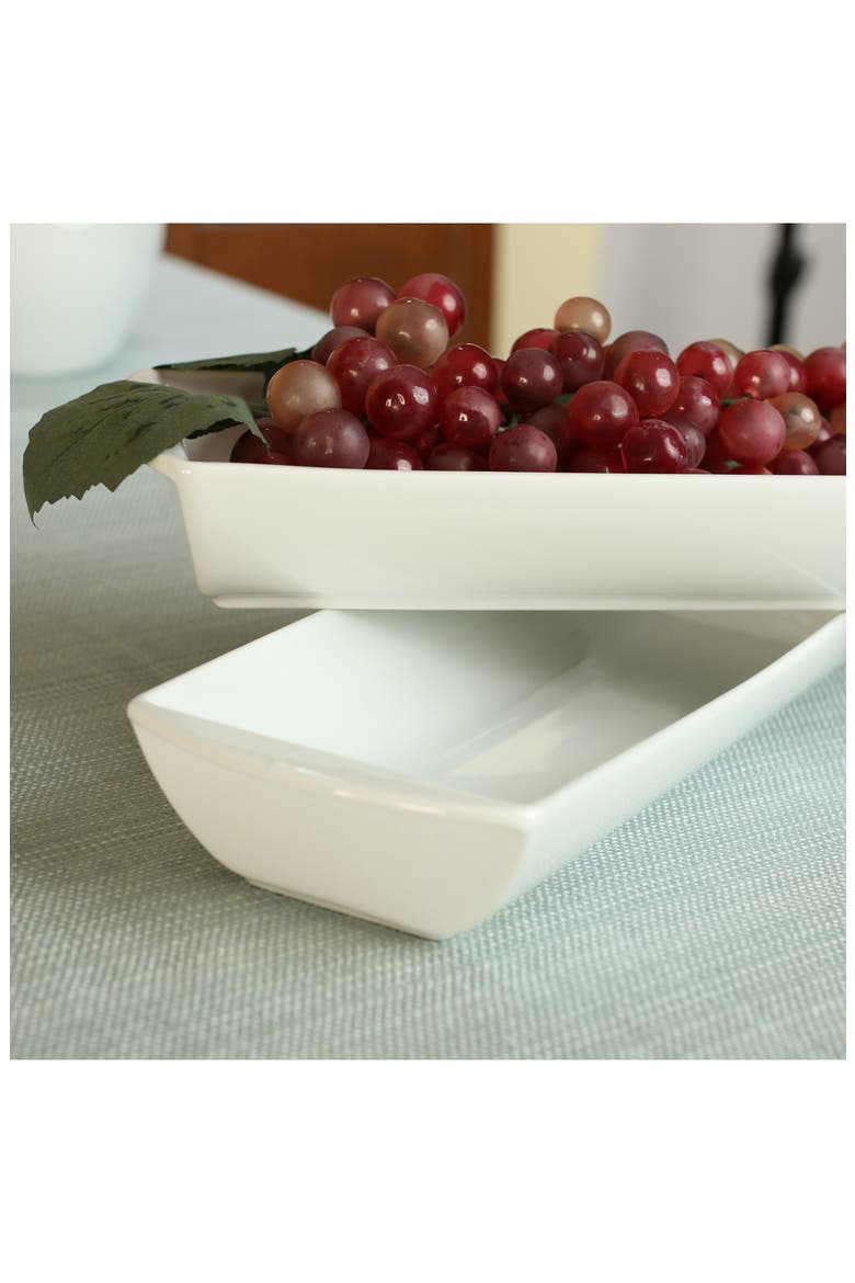 Amar Set of 4 Serving Bowl Set, Alternate, color, WHITE