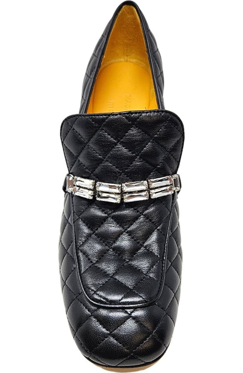 Madison Maison Heel Quilted Loafer, Alternate, color, Black