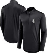 FANATICS Men's Fanatics Black Chicago White Sox Quarterback Quarter-Zip Top
