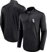 FANATICS Men's Fanatics Black Chicago White Sox Quarterback Quarter-Zip Top