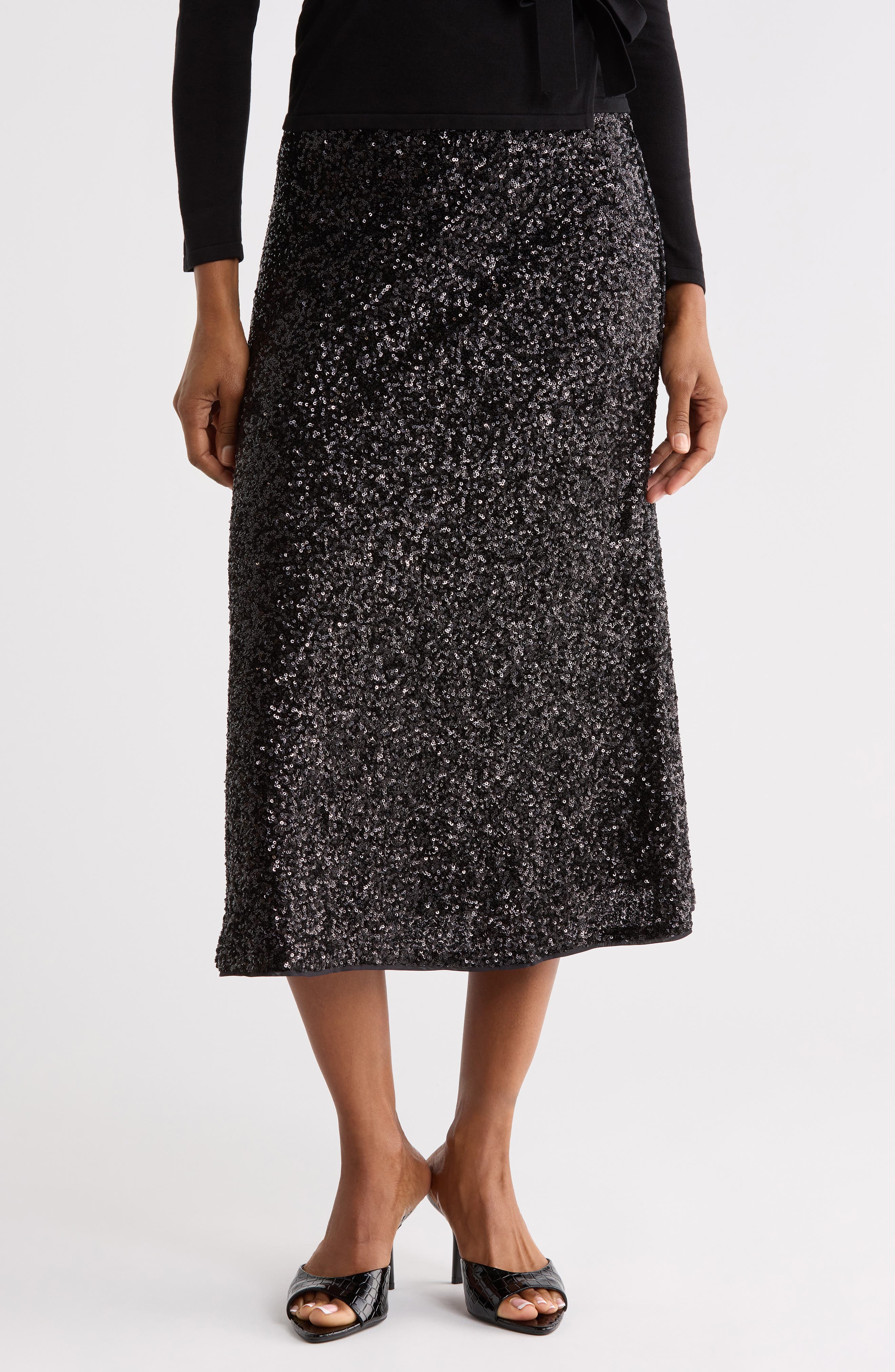 Araminta Sequin Midi Skirt
