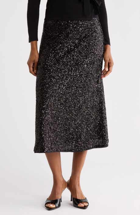 Araminta Sequin Midi Skirt