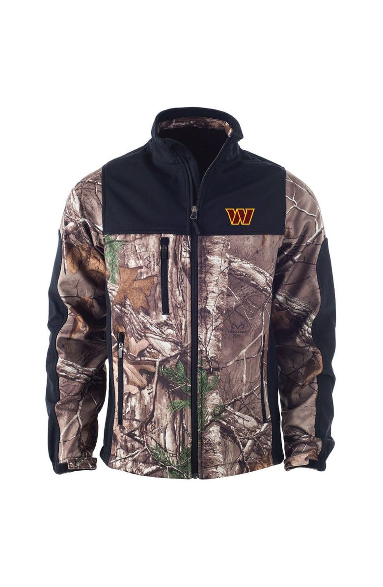 DUNBROOKE Men's Dunbrooke Realtree Camo Washington Commanders Hunter Softshell Full-Zip Jacket, Alternate, color, Realtree Camo
