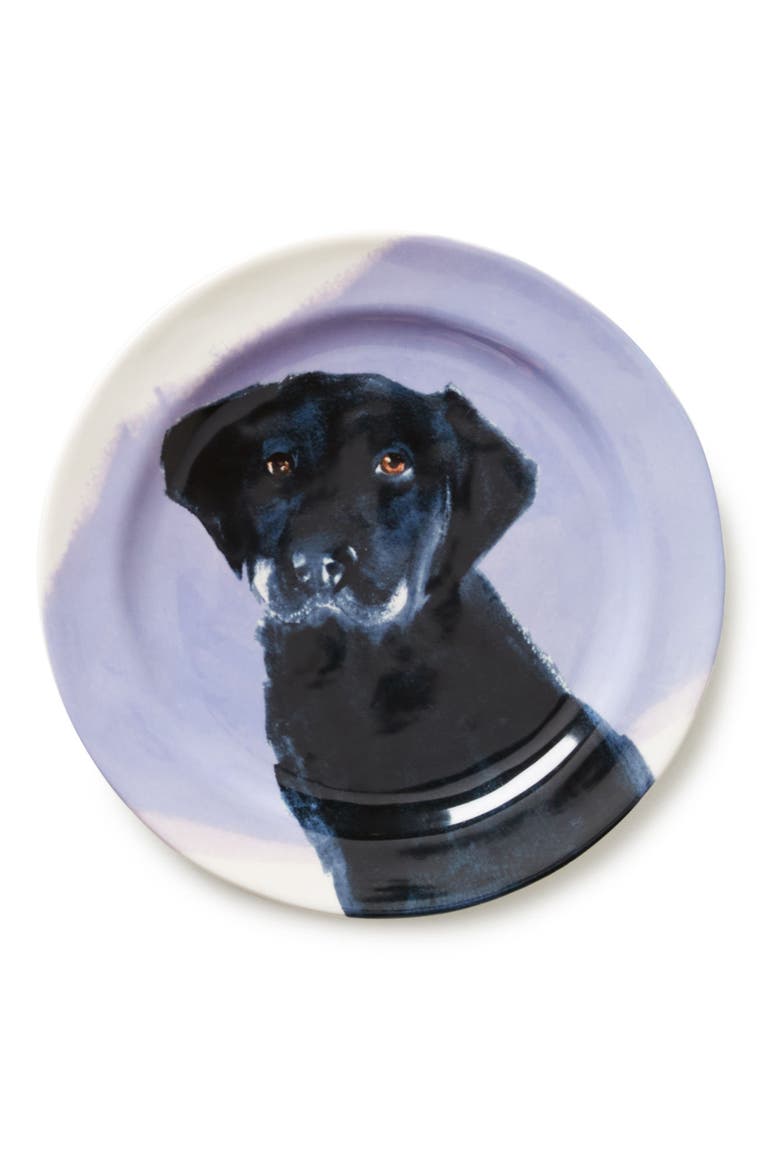 Anthropologie Dog-a-Day Stoneware Dessert Plate, Alternate, color, LABRADOR