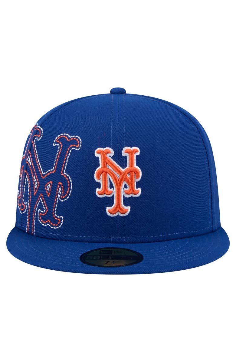 New Era Men's New Era Royal New York Mets Yarn Stitch 59FIFTY Fitted Hat, Alternate, color,