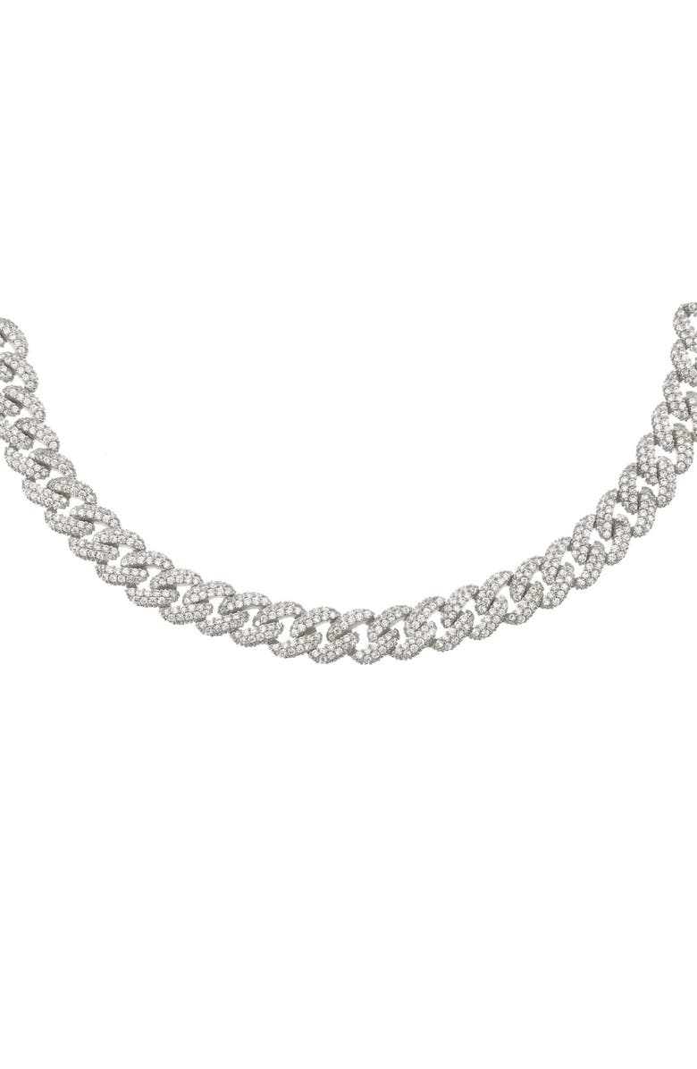 BY ADINA EDEN Pavé Chain Link Choker, Main, color,