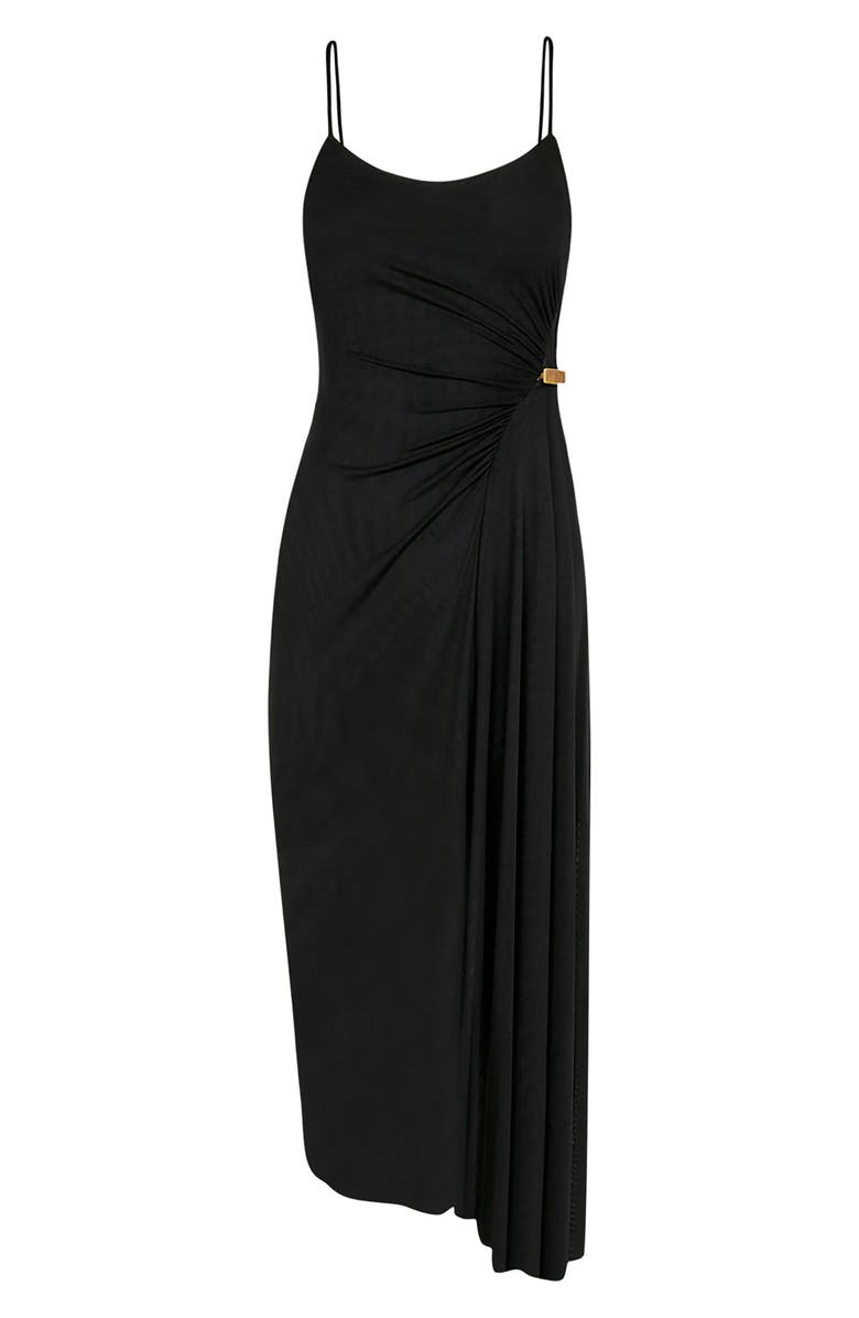 ViX Paula Hermanny Dana Mesh Midi Dress, Alternate, color, Black