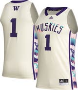 adidas Men's adidas #1 Khaki Washington Huskies Honoring Black Excellence Basketball Jersey