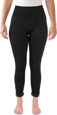 MUK LUKS High Waisted Fur Lined Leggings