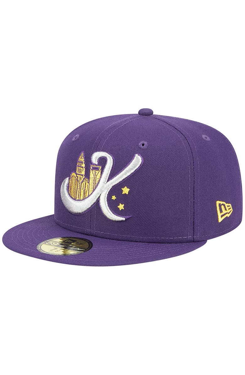 New Era Men's New Era Purple Charlotte Knights Theme Nights Uptown  59FIFTY Fitted Hat, Main, color, Purple