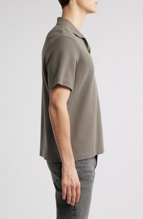 Frame Jacquard Polo In Dark Sage