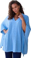 Roaman's Cable Knit Poncho
