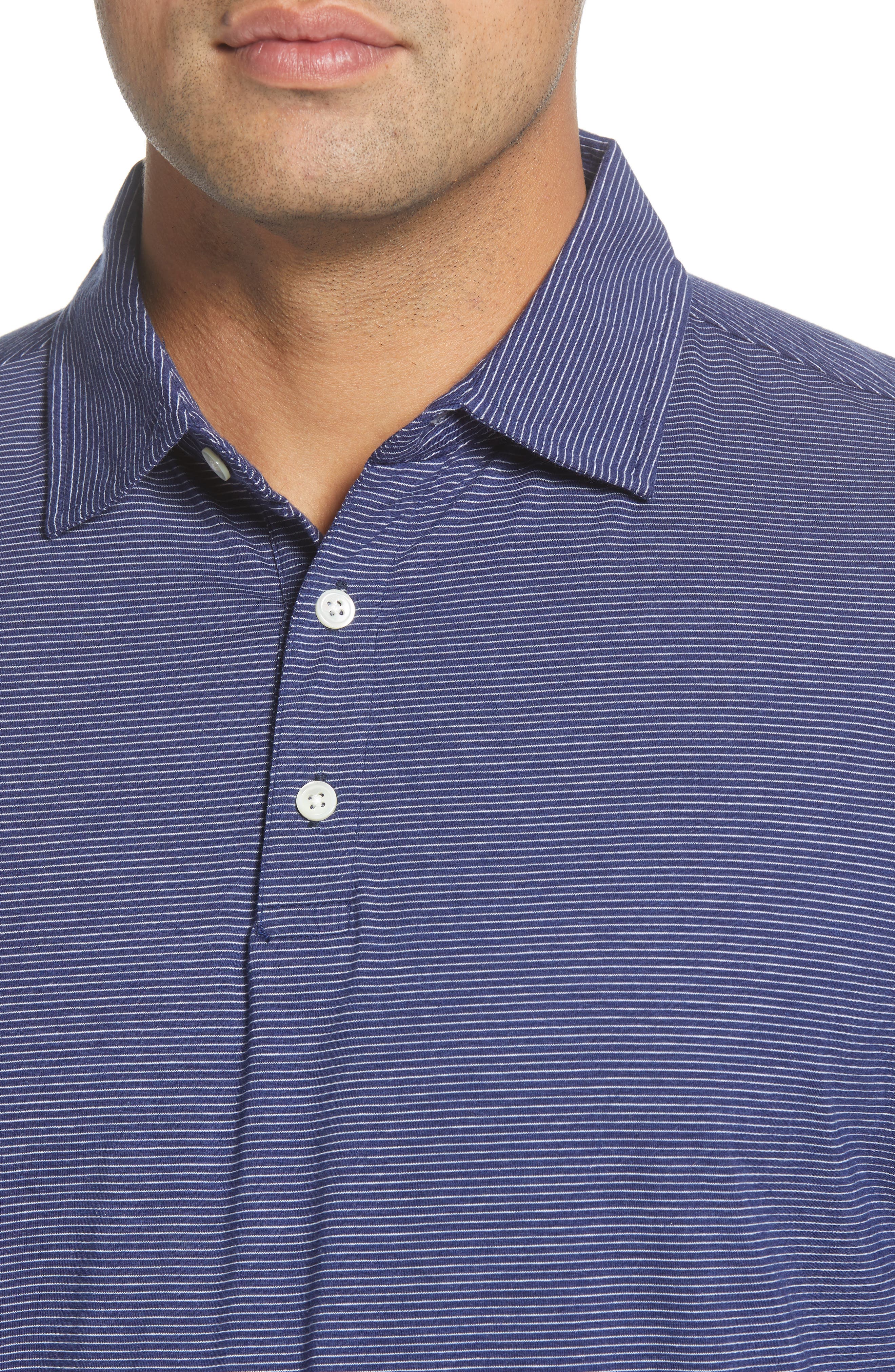Peter Millar Crown Soft Mini Stripe Jersey Polo (Men) | Nordstromrack