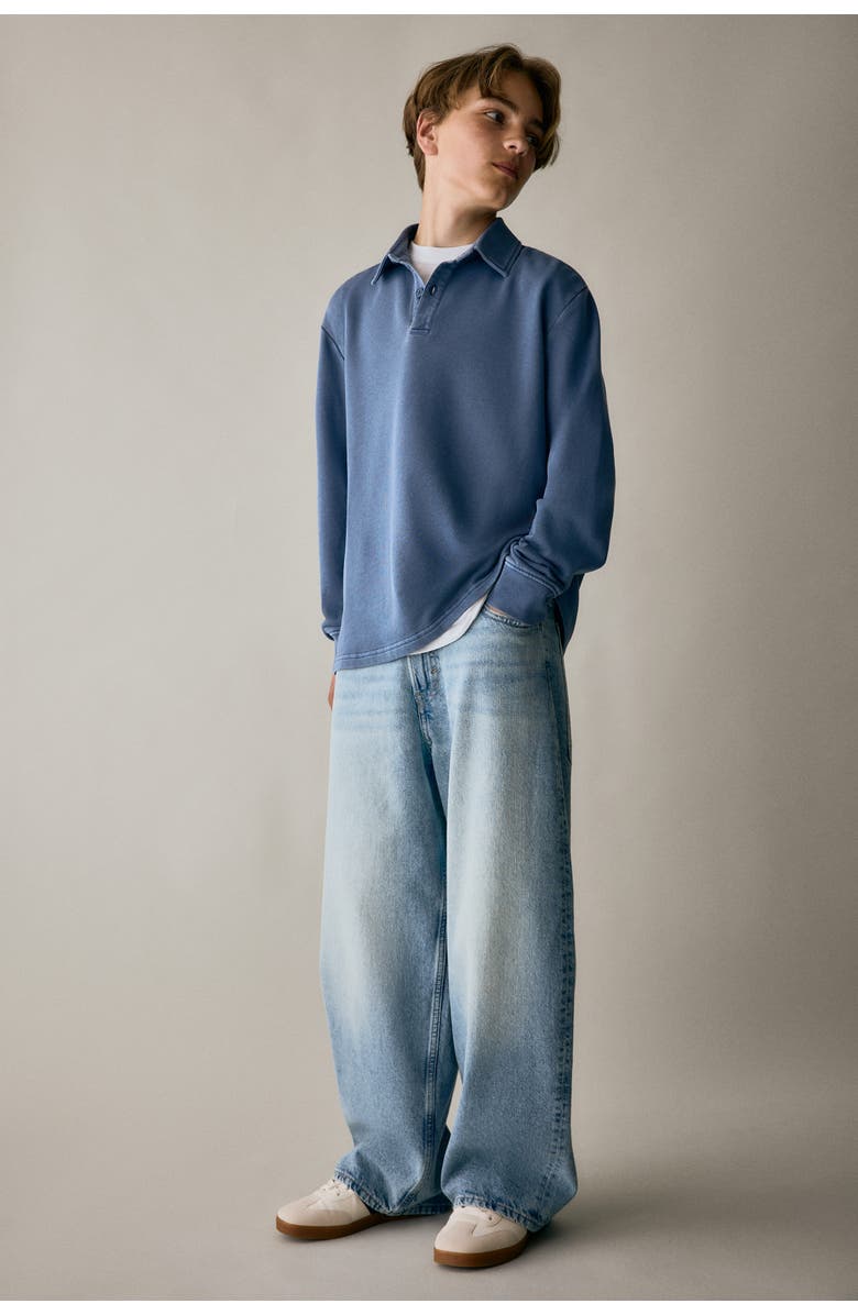 H&M Super Baggy Jeans, Alternate, color, Light Denim Blue