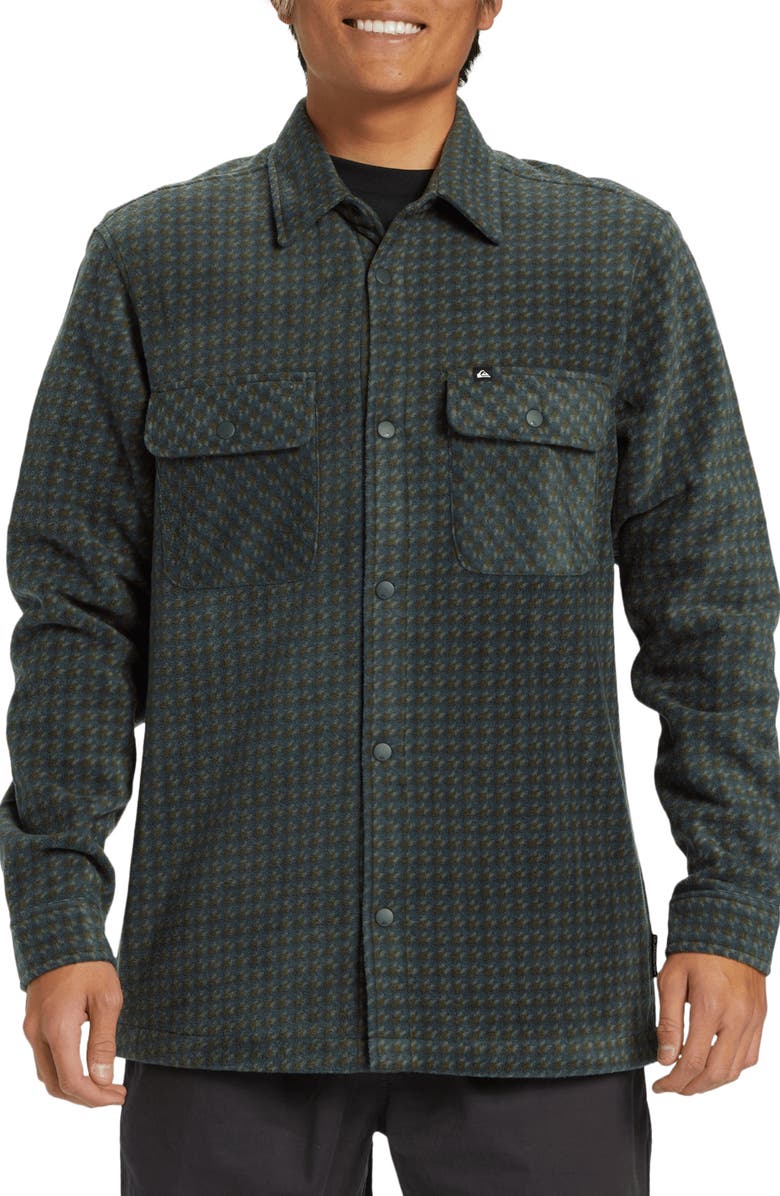 Quiksilver Surf Days Print Fleece Overshirt, Main, color, Urban Chic Print