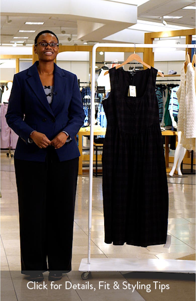 Cora Plaid Midi Dress, sales video thumbnail