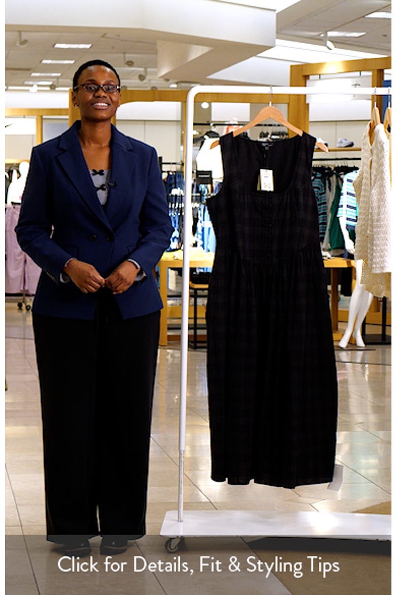 Cora Plaid Midi Dress video