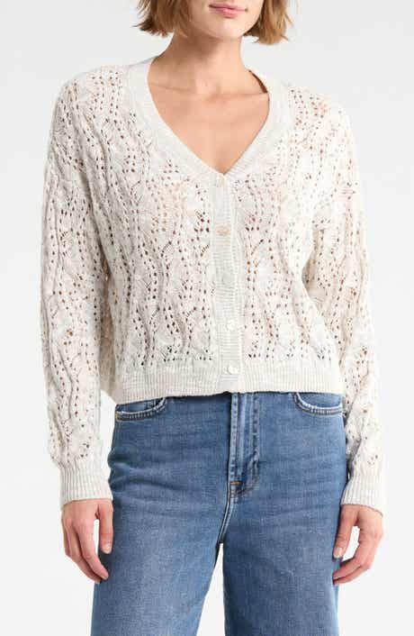 Splendid Beach Shell Button Cardigan