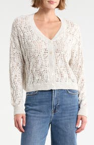 Splendid Beach Shell Button Cardigan