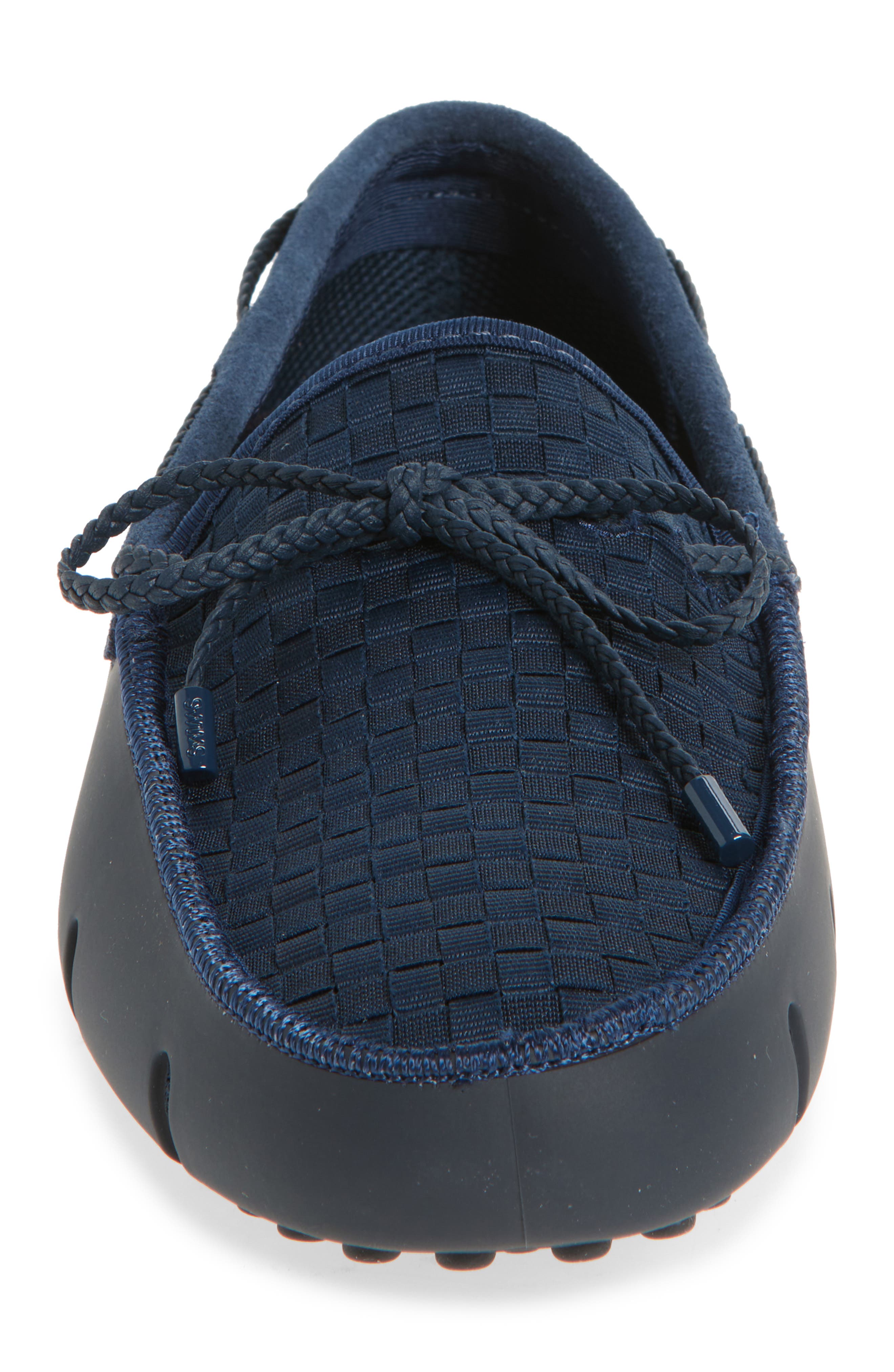 Woven Driving Loafer, Alternate, color, NAVY