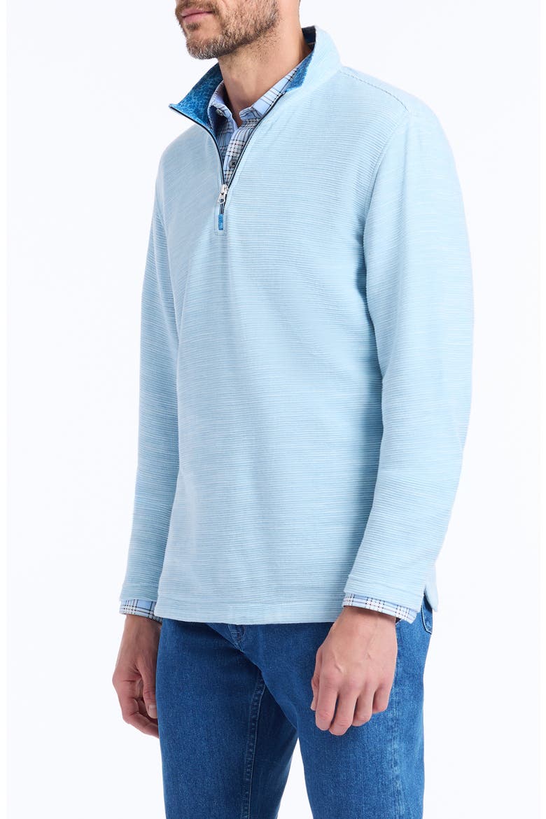 Ledson Quarter-Zip Knit Sweatshirt, Alternate, color, GLACIER