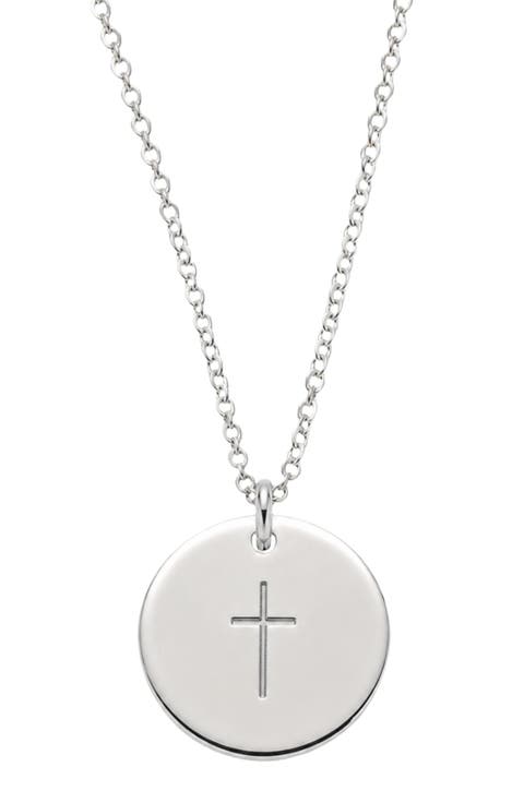 Cross Disc Necklace
