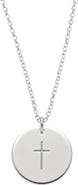 MADE BY MARY Cross Disc Necklace