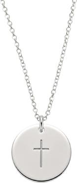 MADE BY MARY Cross Disc Necklace