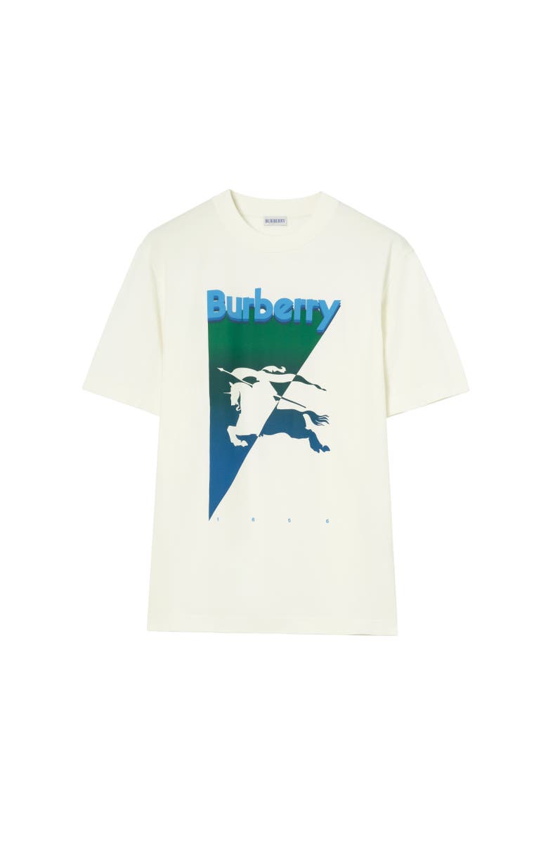 Burberry EKD Cotton T-shirt, Alternate, color, Chalk White