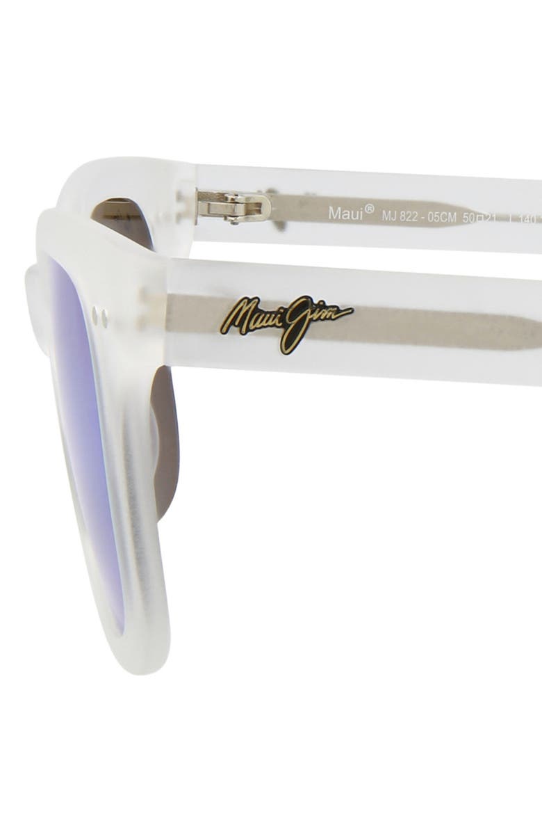 Maui Jim 50mm MAUIGreen<sup>®</sup> Polarized Square Sunglasses, Alternate, color, Crystal Crystal Green